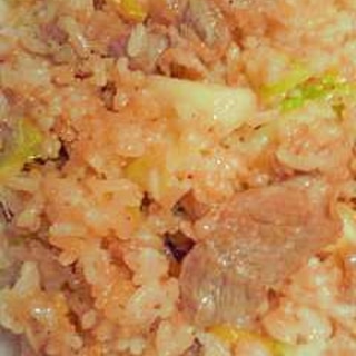 豚肉とキャベツの炒飯